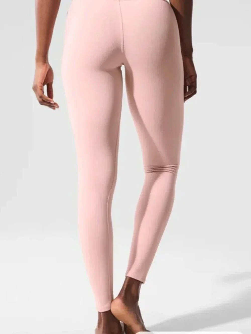 Alo Yoga 7/8 High-Waist Airbrush Legging Pink Quartz Size Medium